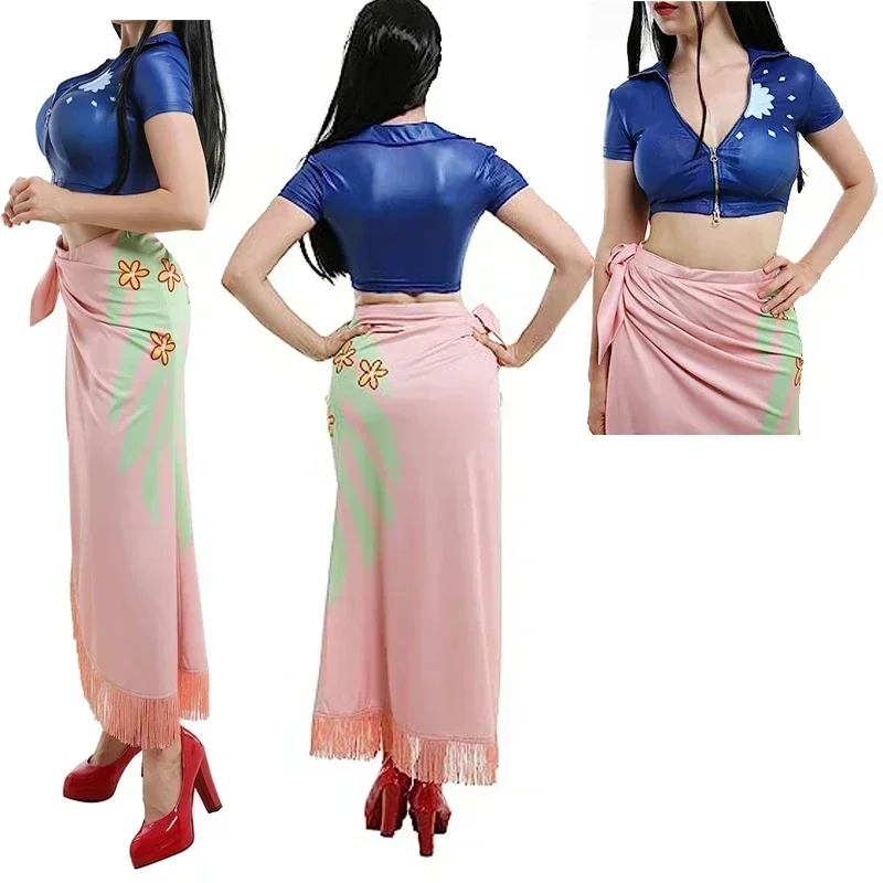 Anime Cosplay Nico Robin - Nico Robin Cosplay Costume Dress Outfits