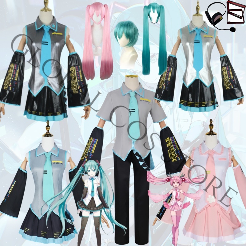 Anime Cosplay Miku - Virtual Miku Singer Cosplay Role‑Play Outfit