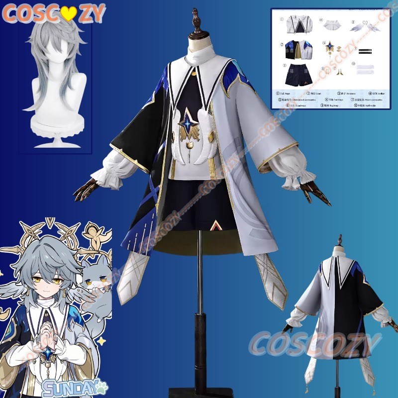 Anime Cosplay Dress For Men - Honkai Star Rail Sunday Little Cat