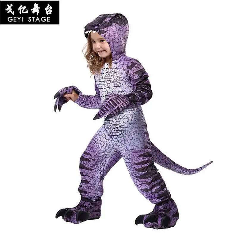 Kids Cosplay Anime - Raptor Halloween new Purple Raptor Jurassic