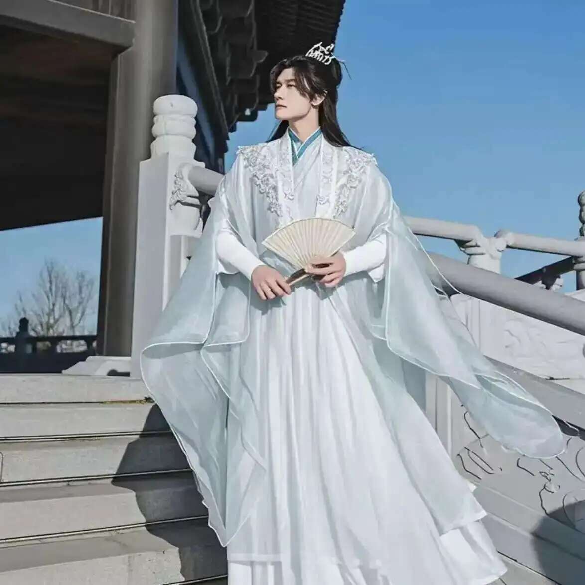 Anime Cosplay Dress For Men - Large Size 3XL Hanfu Men Chinese