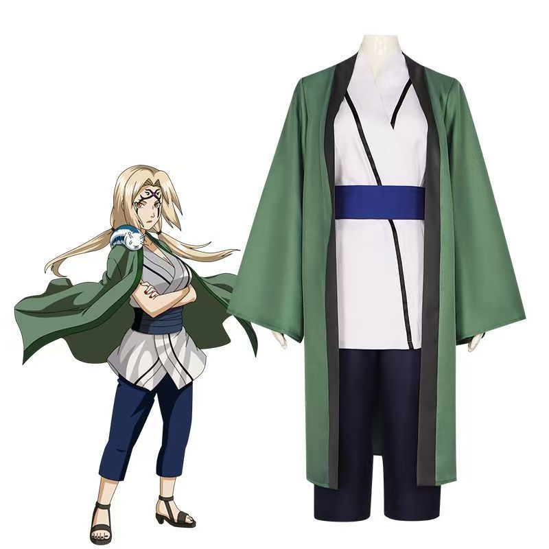 Tsunade Cosplay Costume Full S - огляд і ціна Cosplay Anime Tsunade