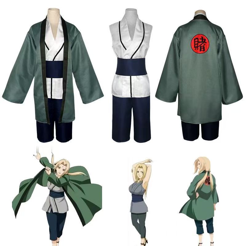 Tsunade Cosplay Costume Full S - огляд і ціна Cosplay Anime Tsunade