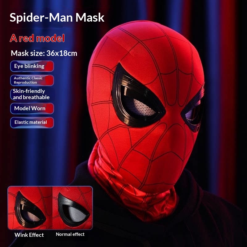 스파이더맨 Spider-Man Headgear Mova - огляд і ціна Anime Cosplay Eyes