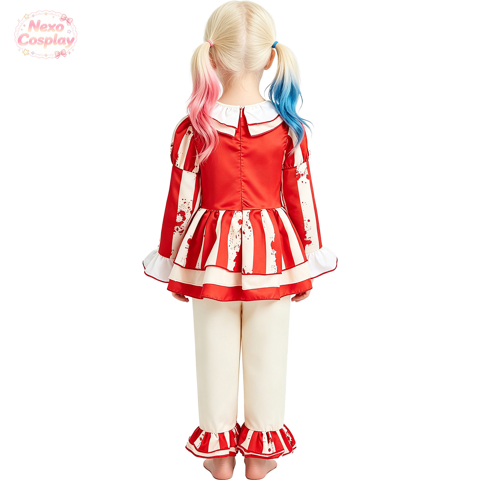 Kids Red White Striped Horror  - огляд і ціна Kids Cosplay Anime