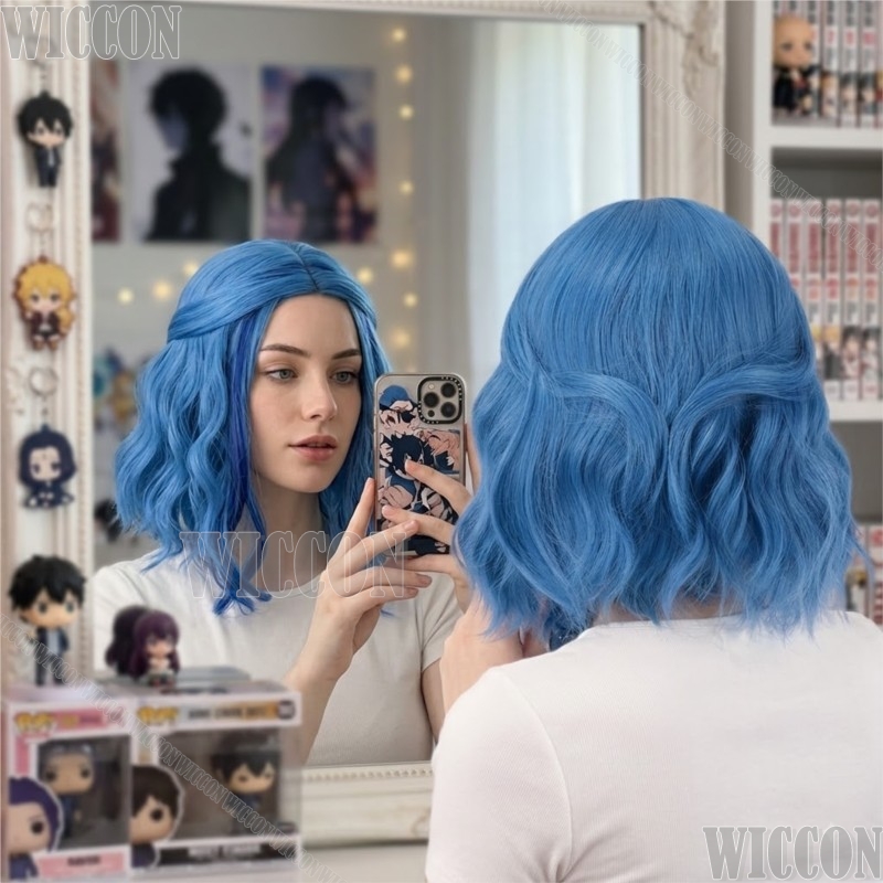 Titans Superhero Raven Cosplay - огляд і ціна Anime Cosplay Blue Hair