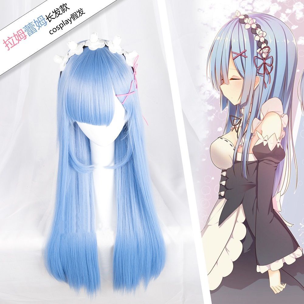 Re Zero Ram & Rem Cosplay Wig  - огляд і ціна Re Zero Rem Wig