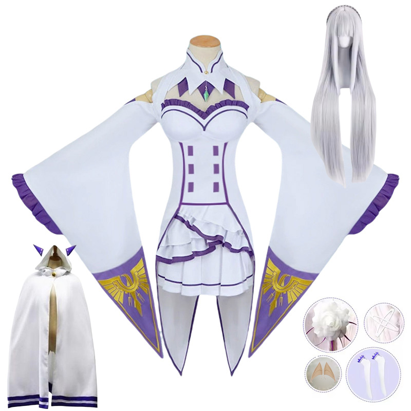 Emilia Cosplay Re Life in a di - огляд і ціна Re Zero Rem Wig