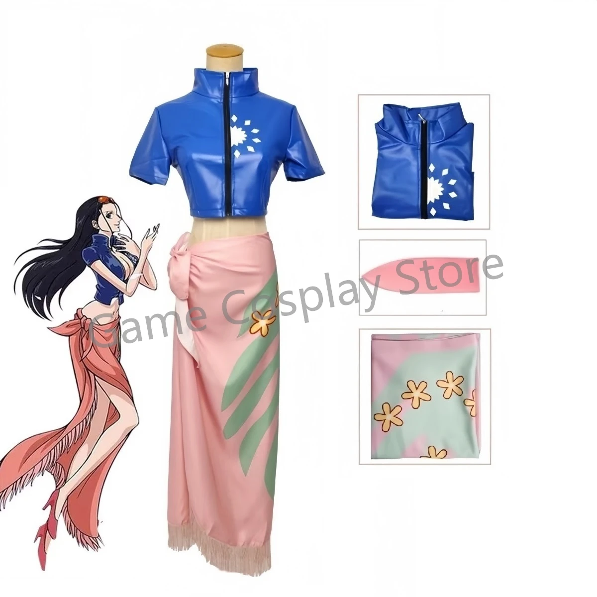 Nico Robin Cosplay Costume Dre - огляд і ціна Anime Cosplay Nico Robin