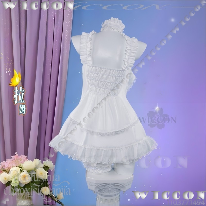 Ram Rem Sweet Angel Pure White - огляд і ціна Re Zero Rem Wig