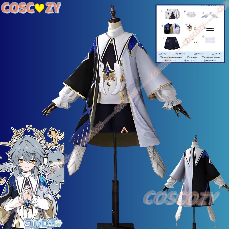 Honkai Star Rail Sunday Little - огляд і ціна Anime Cosplay Dress For Men