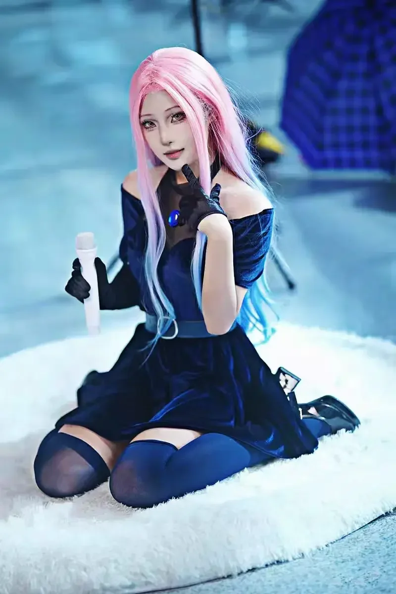 2026 Mizi Cosplay Costume Anim - огляд і ціна Anime Cosplay Blue Hair
